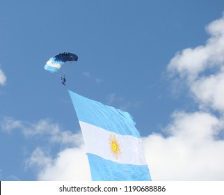 Paratrooper Argentine Air Force. Blue Eagles Team