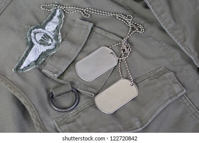 Paratroopers Uniform Blank Dog Tags Stock Photo 122720842 | Shutterstock