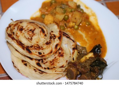 Paratta With Mutton And Veg Kurma