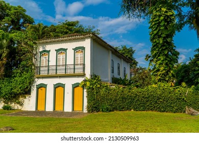 Paraty, Brazil - February 16, 2022 - A Colonial Mansion In Paraty