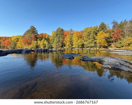 Parc de La Rivière-du-Nord , The Rivière-du-Nord or The River of the North Park in autumn