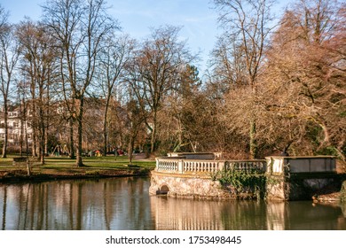 Parc De Orangerie Strasbourg Sunny At Winter