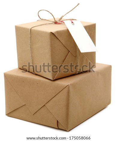 Similar – Image, Stock Photo Cardboard corner Gift Mail
