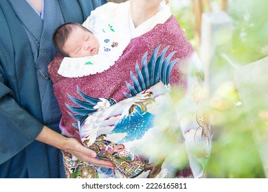 Parents and babies celebrating the shrine visit (first shrine visit) - Shutterstock ID 2226165811