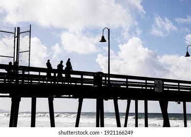 Parents Enjoying Imperial Beach Pier