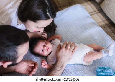 Parents With Newborn Baby Boy