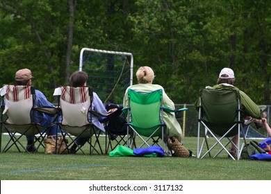 Parents Watching Soccer Game