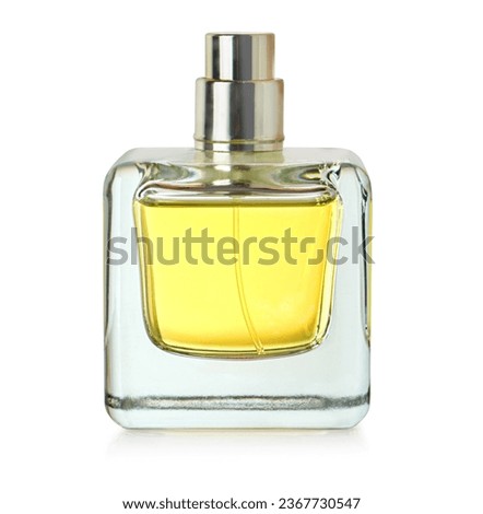 parfume bottles isolated on white background with clipping path