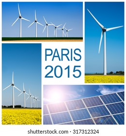 Paris 2015, Climate Change Conference Concept Collage