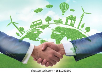 Paris Agreement Concept In Ecology And Environment