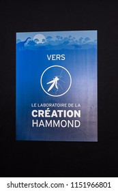 Paris - August 7, 2018: John Hammond Laboraory, Jurassic World Thematic Exhibition In France