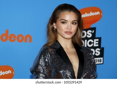 Paris Berelc Nickelodeons 2018 Kids Choice Stock Photo 1055291429