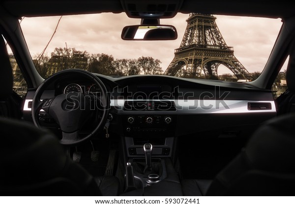 
Paris from car
window