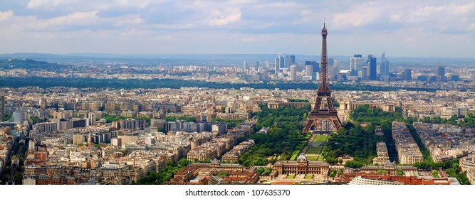 Paris City View From Montparnase Tower. France.