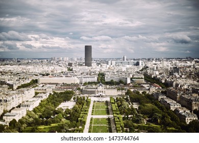 Paris cityscape from Eiffel tower