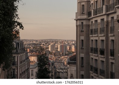 Paris cityscape view from Montmartre
