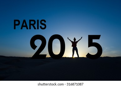 Paris Climate Change Conference 2015 Concept