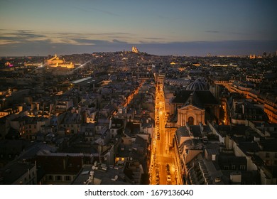 Paris During Night From Rooftop