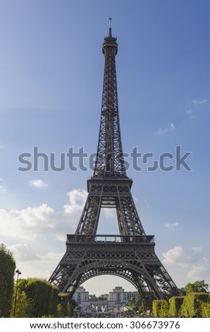 Similar – Eiffel Tower and Liberty statue in Paris