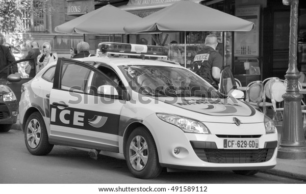 PARIS FRANCE 10 17 14: Car Paris Police\
Prefecture is the unit of the French National Police which provides\
the police force for the city of Paris and the surrounding three\
suburban departements