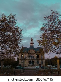 Paris, France - 11/09/2020: Le Vesinet Town Hall Tribute To General Charles De Gaulle