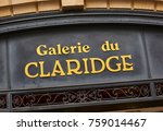 PARIS FRANCE - 11TH NOVEMBER 2017; Street sign of 