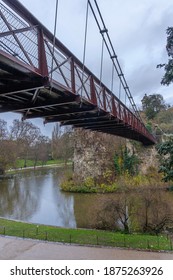 Paris, France - 12 12 2020: View Of The Suspended Walkway In The Belvedere Island