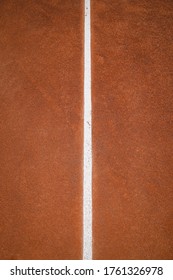 Paris, France - 13th May 2015
Close-up On A Line Of The Clay Tennis Court In The Rolland Garros Stadium In Paris, France.