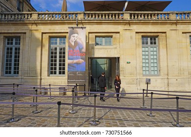 PARIS, FRANCE -27 MAR 2017- The Musee Picasso Museum, Located In The Hotel Sale In The Marais Area Of Paris, Reopened In 2014 After A Five Year Closure.