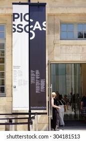 PARIS, FRANCE -8 JULY 2015- The Musee Picasso Museum, Located In The Hotel Sale In The Marais Area Of Paris, Reopened In 2014 After A Five Year Closure.