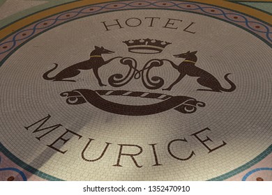 Paris; France - April 2 2017 : Hotel Meurice In The Rue De Castiglione