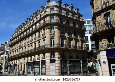 Paris; France - april 2 2018 : the rue du 4 septembre 