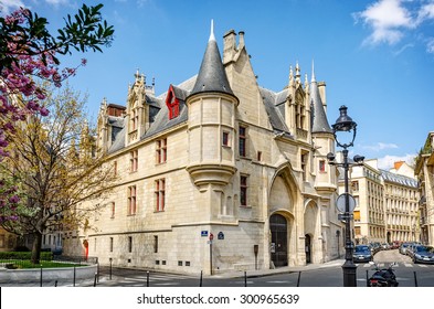 Paris, France - April 20, 2013. Mansion Hotel De Sens In Paris As Seen On April 20, 2013. Built In Style In Between Late Gothic And Early Renaissance.