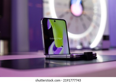 Paris, France - August 19, 2022: Samsung Galaxy Z Fold 4