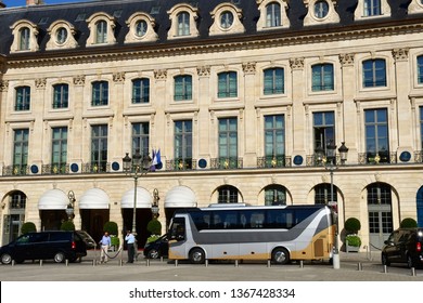 Paris; France - August 4 2018 : The Place Vendome, The Ritz Hotel