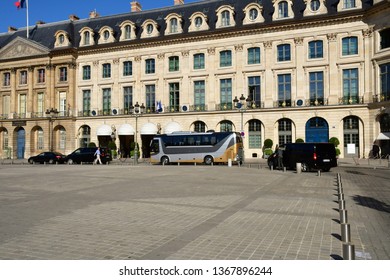 Paris; France - August 4 2018 : The Place Vendome, The Ritz Hotel