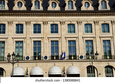 Paris; France - August 4 2018 : The Place Vendome, The Ritz Hotel