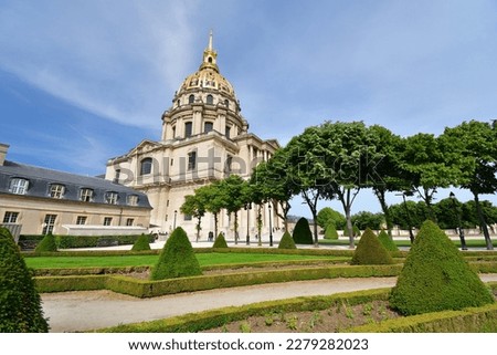 Paris, France. The Dôme des Invalides (house of invalids). May 14, 2022.