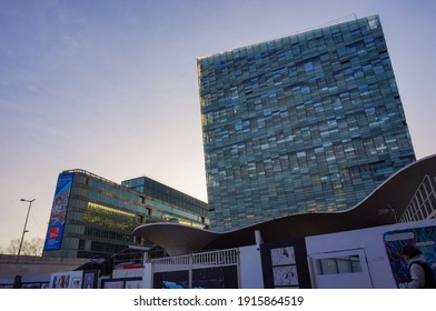 Paris, France - Jan. 2021 - The Modern Headquarters Of 