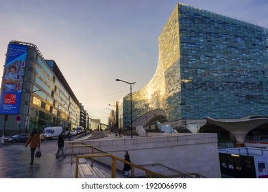 Paris, France - Jan. 2021 - The Modern Headquarters Of 