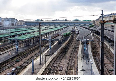 Paris / France  January 13, 2017. East Station, One Of The Six Largest Train Terminals In France.