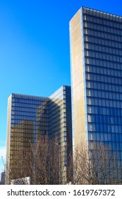 Paris, France. January 18. 2020.
View Of The Towers Of The National Library Of France. Site Inaugurated By President François Mitterand In 1995.