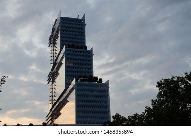 Paris, France - July 11th 2019 : The Brand New 38 Floors Paris Courthouse (palais De Justice) Called Tribunal De Grande Instance De Paris In The 17th District