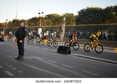 Paris, France, July 28 - 2019, 106th Tour De France - Cycling Tour, Final Stage, Colombian Egan Bernal, Team Ineos.