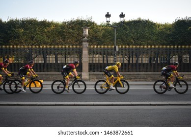 Paris, France, July 28 - 2019, 106th Tour De France - Cycling Tour, Final Stage, Colombian Egan Bernal, Team Ineos.