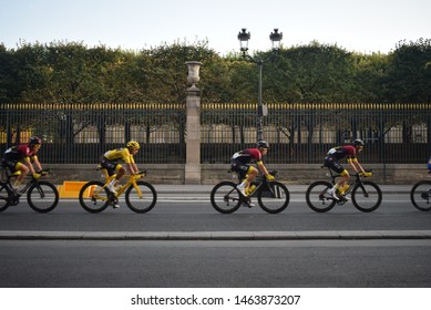 Paris, France, July 28 - 2019, 106th Tour De France - Cycling Tour, Final Stage, Colombian Egan Bernal, Team Ineos.