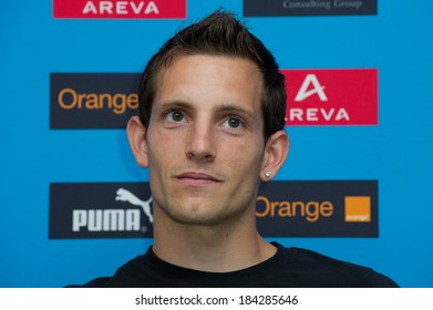 PARIS, FRANCE - JULY 7, 2011 - Renaud Lavillenie At Press Conference About Sport Meeting Areva