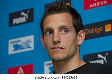 PARIS, FRANCE - JULY 7, 2011 - Renaud Lavillenie At Press Conference About Sport Meeting Areva