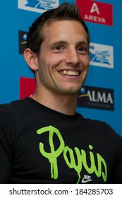 PARIS, FRANCE - JULY 7, 2011 - Renaud Lavillenie At Press Conference About Sport Meeting Areva