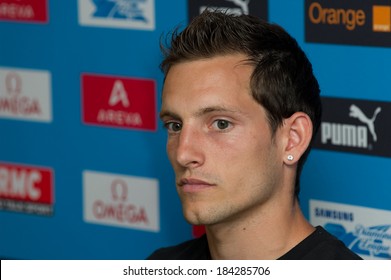 PARIS, FRANCE - JULY 7, 2011 - Renaud Lavillenie At Press Conference About Sport Meeting Areva